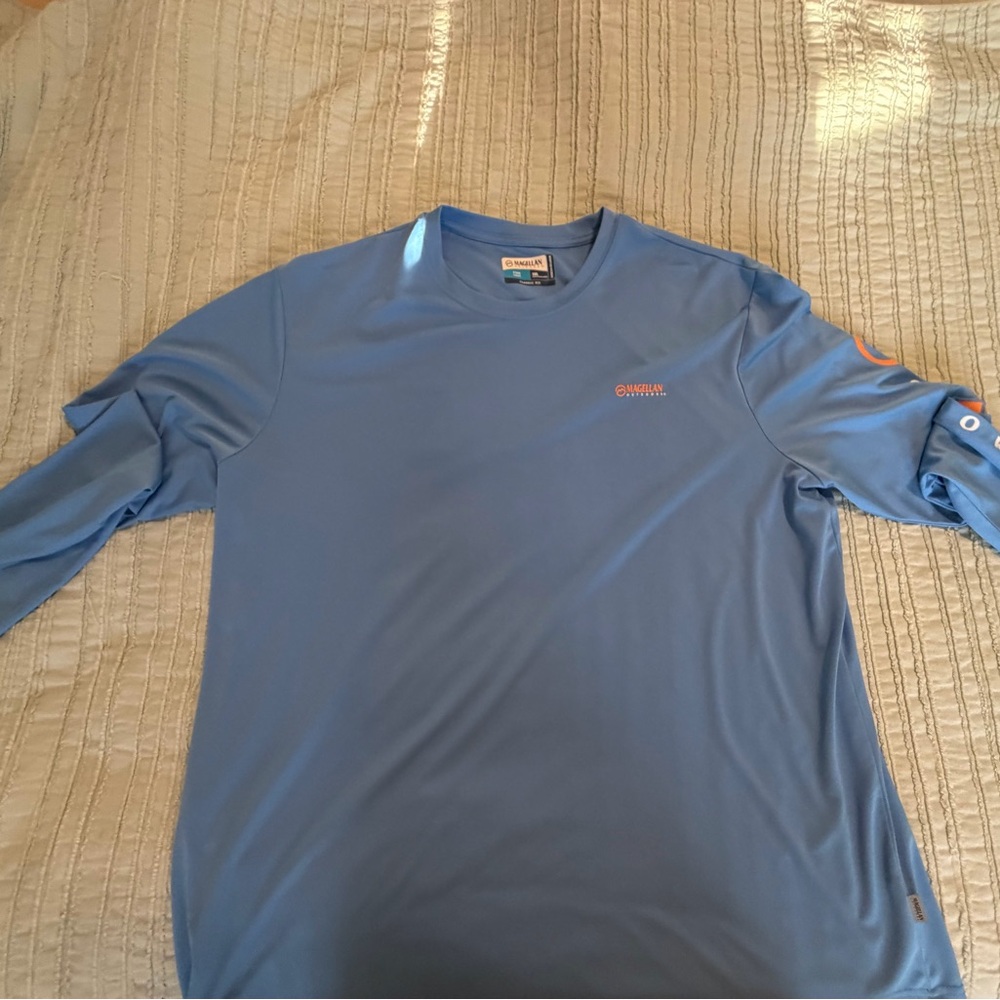 Magellan Outdoors Blue Classic Fit Shirt